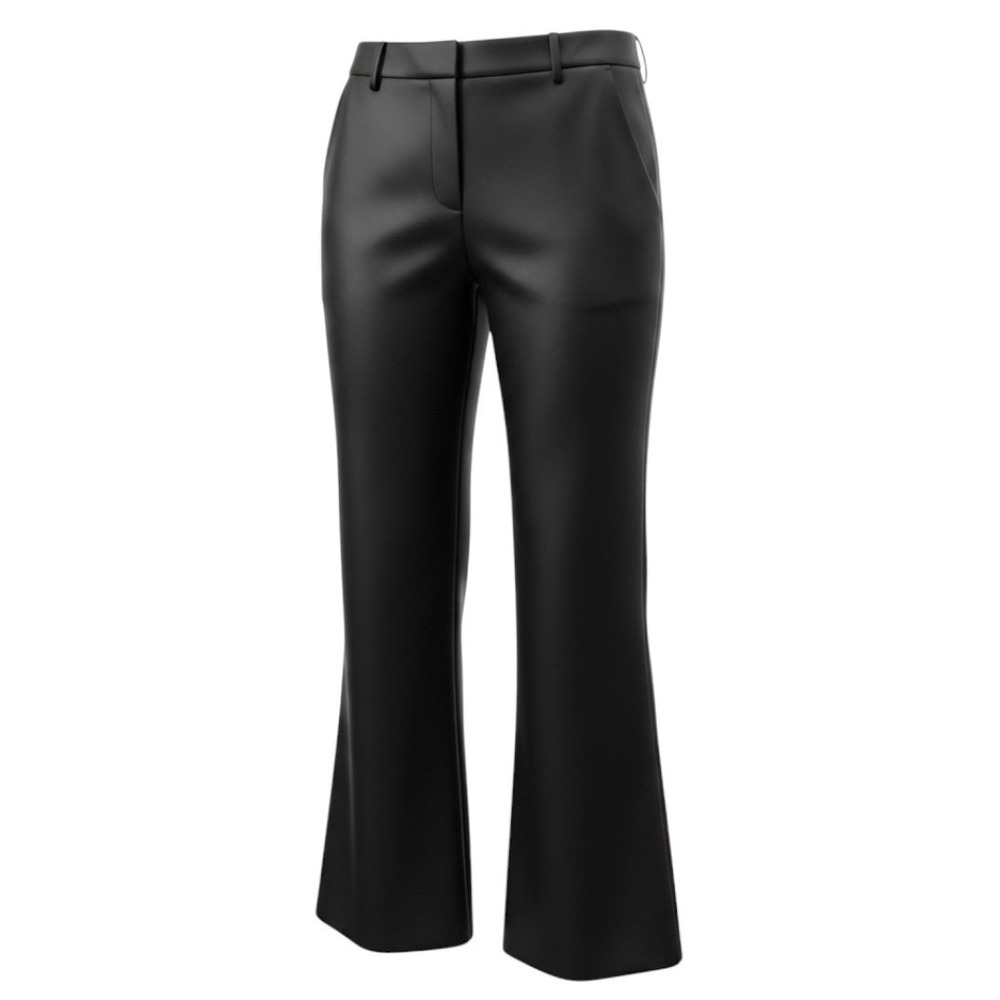 Scotch & Soda Amsterdam Black Velvet Flare High Waist Trousers Womens Size 30X32